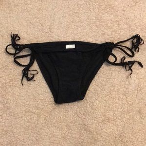Black String Binkini Bottoms (NEVER WORN W/TAGS)